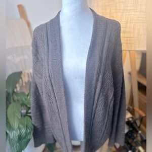 Super soft brown knit cardigan sweater